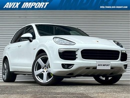 ポルシェ カイエン S E-ハイブリッド プラチナエディション ティプトロニックS 4WD SPデザイン スポクロ PCMナビ 茶半革