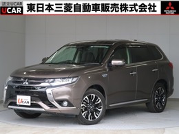 三菱 アウトランダーPHEV 2.0 G プレミアムパッケージ 4WD 純正ナビ全方位カメラ茶本革ロックフォード