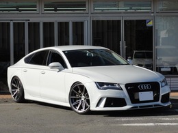 アウディ A7スポーツバック 3.0 TFSI クワトロ 4WD RS7仕様　黒革　ローダウン　マフラー