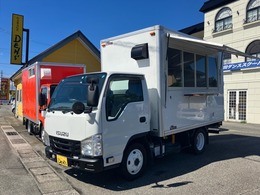 いすゞ エルフ TRG-NHS85AN キッチンカー 4WD オーニング コールドテーブル業務用冷蔵庫