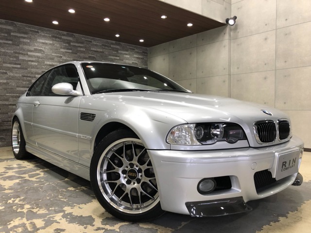 2002年式【E46型　M3】低走行車両入庫致しました。前期モデル、左ハンドル・6MT、出力343ps/7900rpm、トルク37.2kg・m/4900rpm（カタログ値）