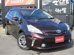 トヨタ プリウスα 1.8 G チューン ブラック 純正SDナビTV　バックカメラ　ドラレコ　ス