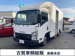 いすゞ エルフ 移動販売車　4WD ショーケース　手洗い　蛍光灯　荷室カメラ