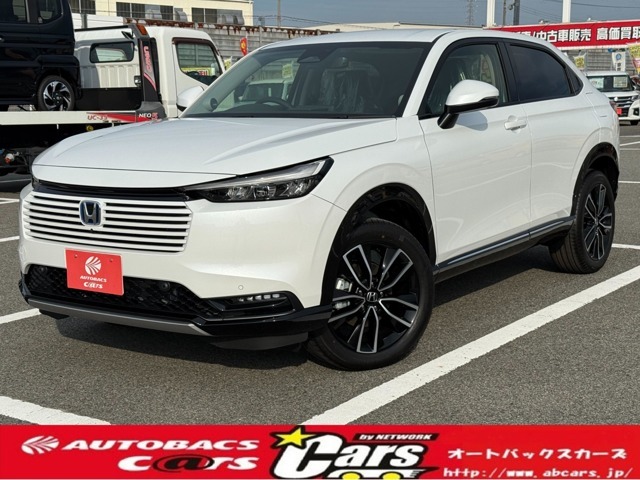 オートバックスカーズ・NEW土山店です♪お車が入庫致しました！令和7年式　ホンダ「VEZEL」グレードは「e：HEV　Z　2WD」カラーは「プラチナホワイトパール」となっております！