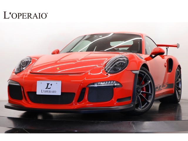 ポルシェ911シリーズ最 高峰の「991GT3RS クラブスポーツPKG」が入庫致しました。スポーツカーのパフォーマンスの指標となるニュルブルクリンク北コースで6分56秒4という、先代よりも24秒速い記録を出しています！