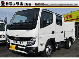 三菱ふそう キャンター 3.0DT 2トンダブルキャブ全低床 垂直パワーゲート　衝突軽減ブレーキ　5MT