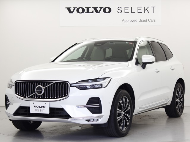 2022年モデル 1オーナー XC60 B5 AWD インスクリプション クリスタルホワイトパール内装ブロンドレザーGoogleナビ ETC 純正前後ドライブレコーダー装着車両入荷しました♪