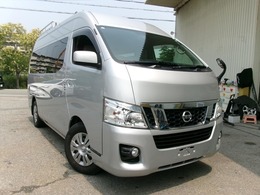 日産 NV350キャラバンワゴン 2.5 GX スーパーロングボディ ハイルーフ 低床 ワンオーナー　Wエアコン　エアコン