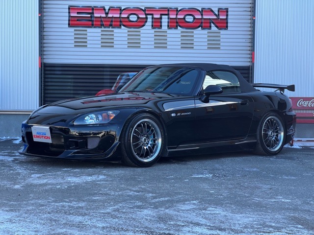 S2000のカスタム仕様が完成致しました！アフターパーツ多数にて仕上げました、是非一度ご覧下さいませ！☆☆北海道にて走行の無いお車です！！