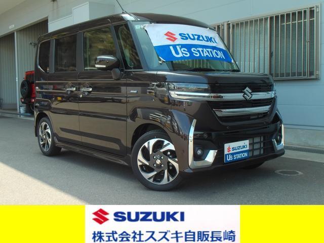 スペーシアカスタム　カスタム　HYBRID　XS OK保証プレミアム付き　車検9年10月　走行3，000キロ　修復歴無し　店舗へご来店いただける方のみ販売させて頂きます。