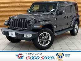 ジープ ラングラー アンリミテッド サハラ 3.6L 4WD 純正ナビ TV 黒革 ETC シートヒーター