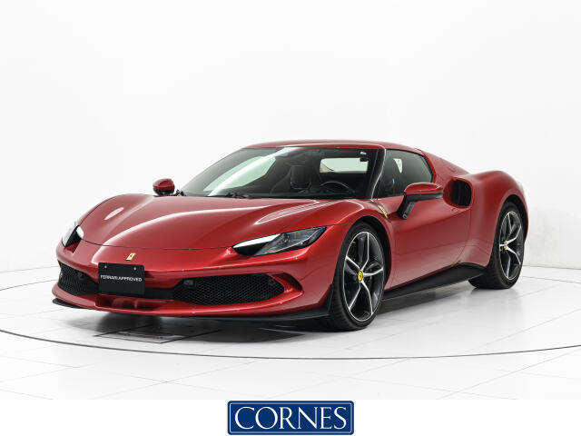 CORNES芝296GTB入荷のご案内です。Rosso Imola　アップルカープレイ　バックレーダー　LED付ハンドル　ベンチレーション　パッセンジャーディスプレイ　リフター　ワイヤレススマホ充電