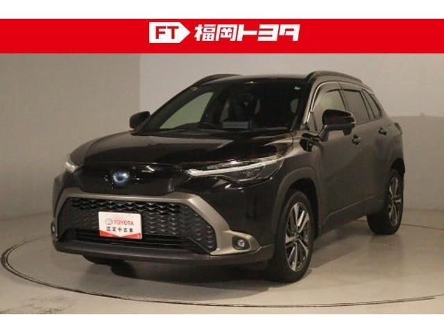 ディスプレイオーディオ、バックモニター、ワンオーナー、シートヒーター、クルーズコントロール、ETC、衝突被害軽減システムが付いた安心カローラクロスHEV！！