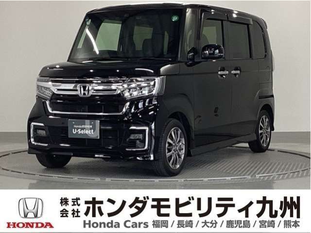 N-BOXカスタムLです！純正メモリーナビ、衝突低減ブレーキ、ドラレコ、リアカメラ、パワースライドドア、LEDヘッド、シートヒーター、純正14インチアルミホイール他、充実しています！