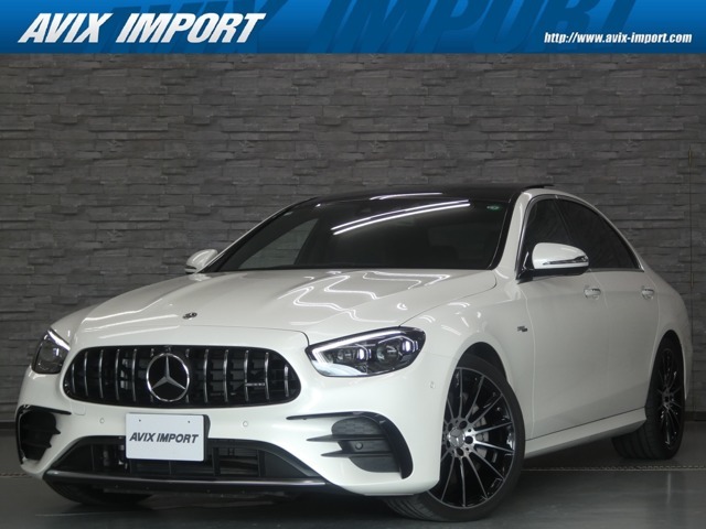 2020y　メルセデス・ベンツ　　E53　AMG　4MATIC＋　エクスクルーシブPKG　純正色ダイヤモンドホワイト/ブラック×グレーコンビレザーシート　正規ディーラー車　右H　記録簿・取説　事故歴無