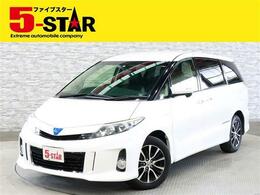 トヨタ エスティマハイブリッド 2.4 アエラス プレミアム エディション 4WD 後席モニター 電動シート 両電動スライド