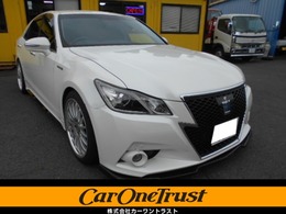 トヨタ クラウンアスリート ハイブリッド 2.5 S 禁煙車　社外フルエアロ　ローダウン