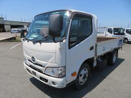 日野自動車 デュトロ 3t全低床平ボデー 車検整備付　ナビ付