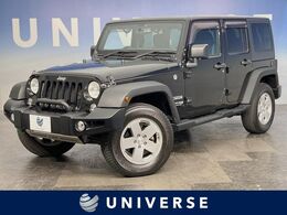 ジープ ラングラー アンリミテッド スポーツ 4WD クルコン サイドカメラ 黒ハードトップ