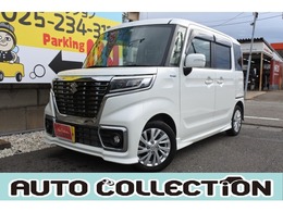 スズキ スペーシア 660 カスタム ハイブリッド GS 4WD ワンオーナー　地デジ　デュアルセンサー