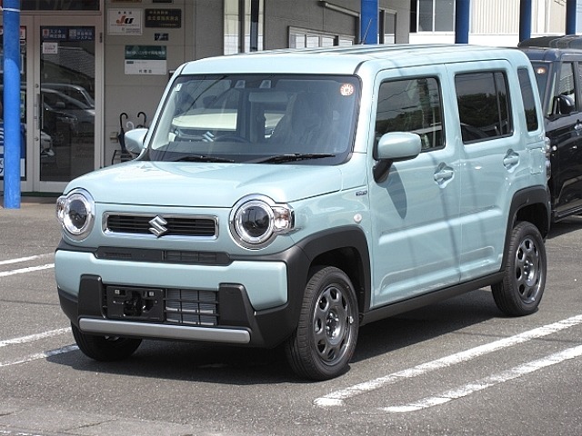 （届出済未使用車）ハスラーHYBRID G☆　デュアルカメラブレーキサポート☆　運転席＆助手席シートヒーター☆　LEDヘッドランプ☆　リアパーキングセンサー☆　キーレスプッシュスタート☆　オートエアコン☆