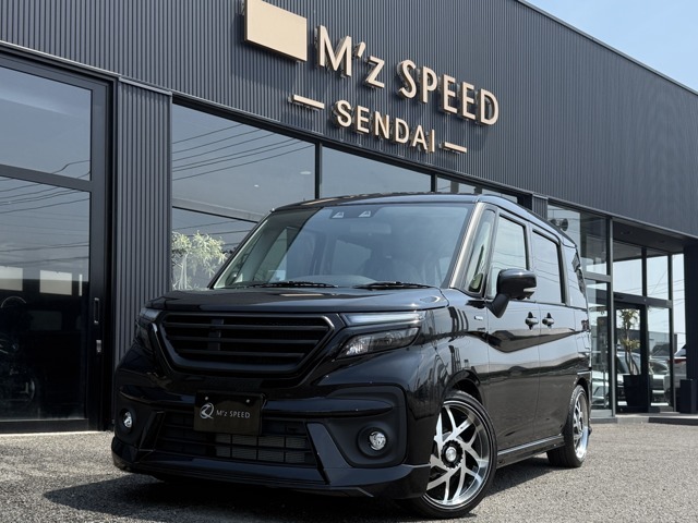 2WD　エムズスピードコンプリートカー　ダウンサスVer　17インチエムズスピードホイール　全方位モニター付9インチメモリーナビ　両側電動スライドドア　ZEUSフロントグリル　シートヒーター