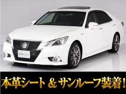 トヨタ クラウンアスリート ハイブリッド 2.5 G 禁煙/サンルーフ/黒本革/360カメラ/OP18AW/