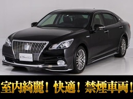 トヨタ クラウンマジェスタ 3.5 Fバージョン 禁煙/黒本革/フルエアロ/全周囲カメラ/BSM