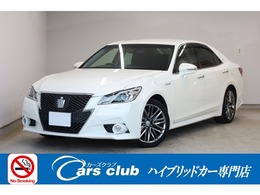 トヨタ クラウンアスリート ハイブリッド 2.5 G 本革シート　純正18インチAW　純正8型HDDナ