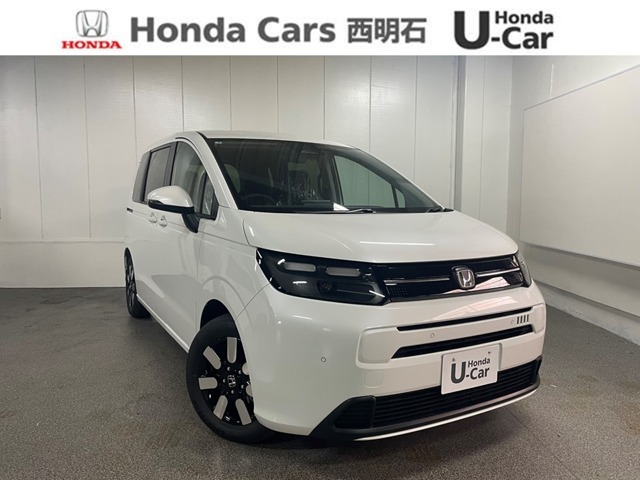 令和7年式　フリード　エアーEX　プラチナホワイトパール　登録済未使用車が入庫いたしました♪