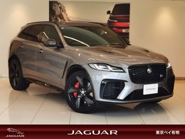 ジャガー Fペイス SVR 5.0L P550 4WD 1オナ 黒革 SR シートH＆C MERIDIAN 22AW