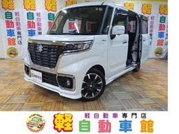 スズキ スペーシア 660 カスタム ハイブリッド XSターボ 4WD ナビ TV ABS 軽減B パワスラ アイドルSTOP