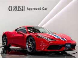 フェラーリ 458スペチアーレ F1 DCT ディーラー車　レーシングストライプ