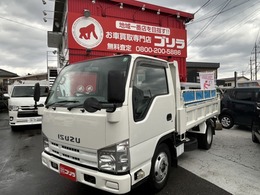 いすゞ エルフ ダンプ低床　3トン　F6MT　リペイント車輛 左電動格納ミラー　後輪Wタイヤ