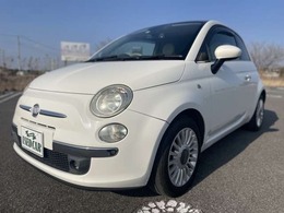 フィアット 500(チンクエチェント) 1.4 16V ラウンジ ガラスルーフ　革シート