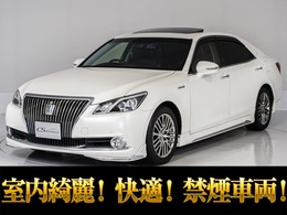 トヨタ クラウンマジェスタ 3.5 Fバージョン 禁煙車/サンルーフ/黒本革/フルエアロ/BSM