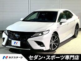 トヨタ カムリ 2.5 WS レザーパッケージ セーフティセンス BSM 黒革 純正ナビ 禁煙