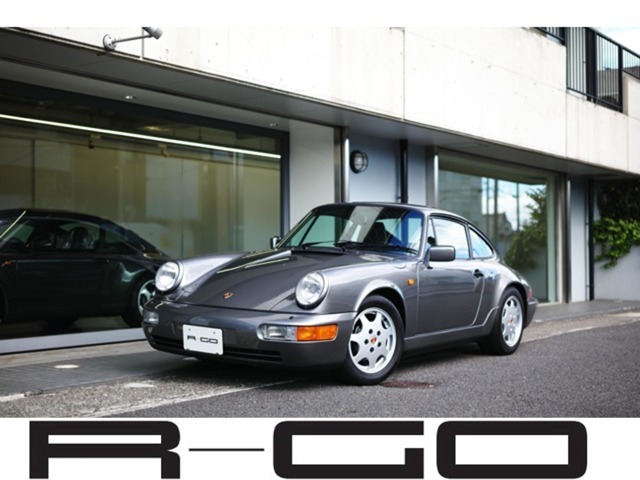1991（90モデル）ポルシェ911（TYPE964）カレラ2　ティプトロニック　EU新車並行輸入車の入庫です。　外装色はストーングレーメタリックに内装はブラックの組み合わせとなっております。
