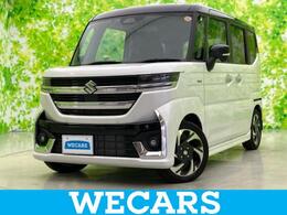 スズキ スペーシア 660 カスタム ハイブリッド XSターボ 新品タイヤ/純正 9インチ ナビ/セーフティ