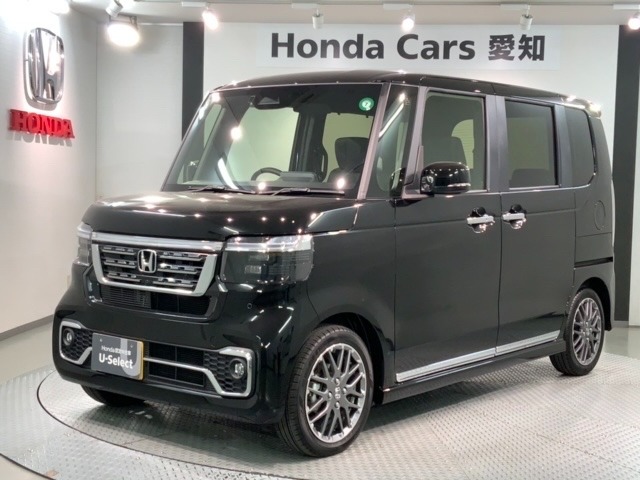 全国納車可 第三者機関証明書付 新車保証 試乗禁煙車 ナビLXM-245VFEi フルセグ Rカメラ BTオ-ディオ シ-トヒ-タ- ETC LEDライト VSA装備のN-BOXカスタム ターボ入庫！