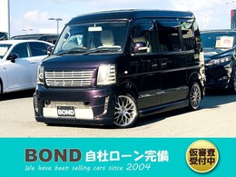スズキ エブリイワゴン 660 PZターボスペシャル ハイルーフ ローダウン　社外エアロ　社外16AW　後席モ