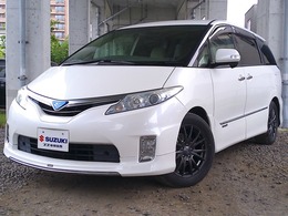 トヨタ エスティマハイブリッド 2.4 X 4WD 8インチナビTV　Rカメラ　17AW