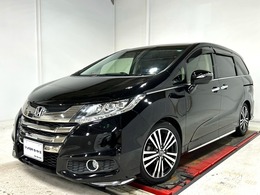 ホンダ オデッセイ 2.4 アブソルート EX アドバンス 禁煙車/黒本革シート/無限サス/純正ナビTV