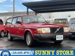 ボルボ 240 クラシック シートヒーター　黒革シート　純正AW