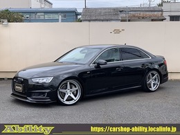 アウディ A4 2.0 TFSI クワトロ スポーツ Sラインパッケージ 4WD 可変マフラー 20インチAW BC車高調