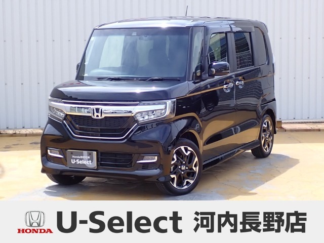 H30年式ホンダセンシング付きN-BOXカスタム入荷しました！ターボ車！8インチ純正ナビ　フルセグ　Rカメラ　ETC　ドラレコ　TVキット　両側PSD　ホンダセンシング