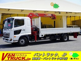 日野自動車 レンジャー 4トン　標準幅　ベッド付　4段クレーン 2.4t積　ラジコン　2.9t吊　5.5m長