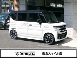スズキ スペーシア 660 カスタム ハイブリッド XS 2トーンルーフ　スズキ保証付　デュアルセ