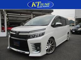 トヨタ ヴォクシー ZS 車高調 社外メモリーナビ フリップダ 