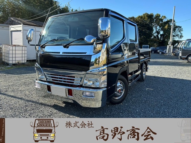 ●H17年式●キャンターガッツWキャブ☆メッキパーツ多数☆ディーラー点検実施車☆◆内装（分解清掃・クリーニング済み）外装（キャビン・ボディともに仕上げ済）